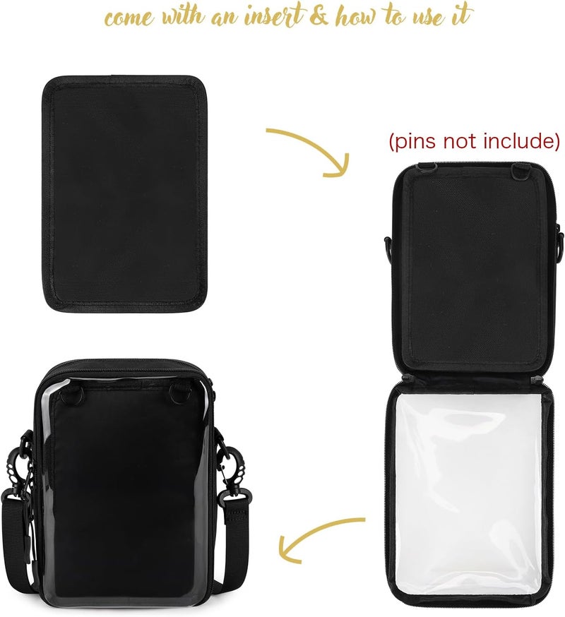 STEAMEDBUN Ita Bag Crossbody Small Pin Display Bag with Insert - Image 3